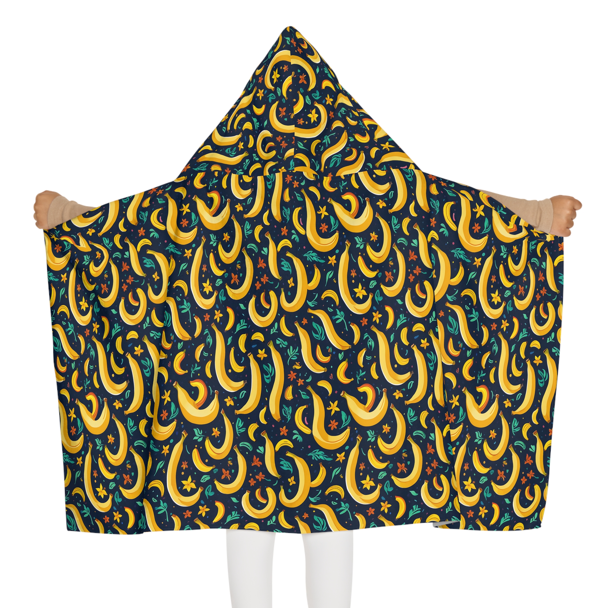 Navy Fun Banana Hooded Towel – Perfect for Swimming, Bath Time, and Playtime! - Image 4