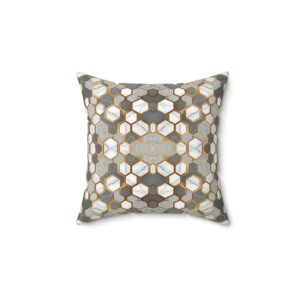 Pentagold Spun Polyester Square Pillow