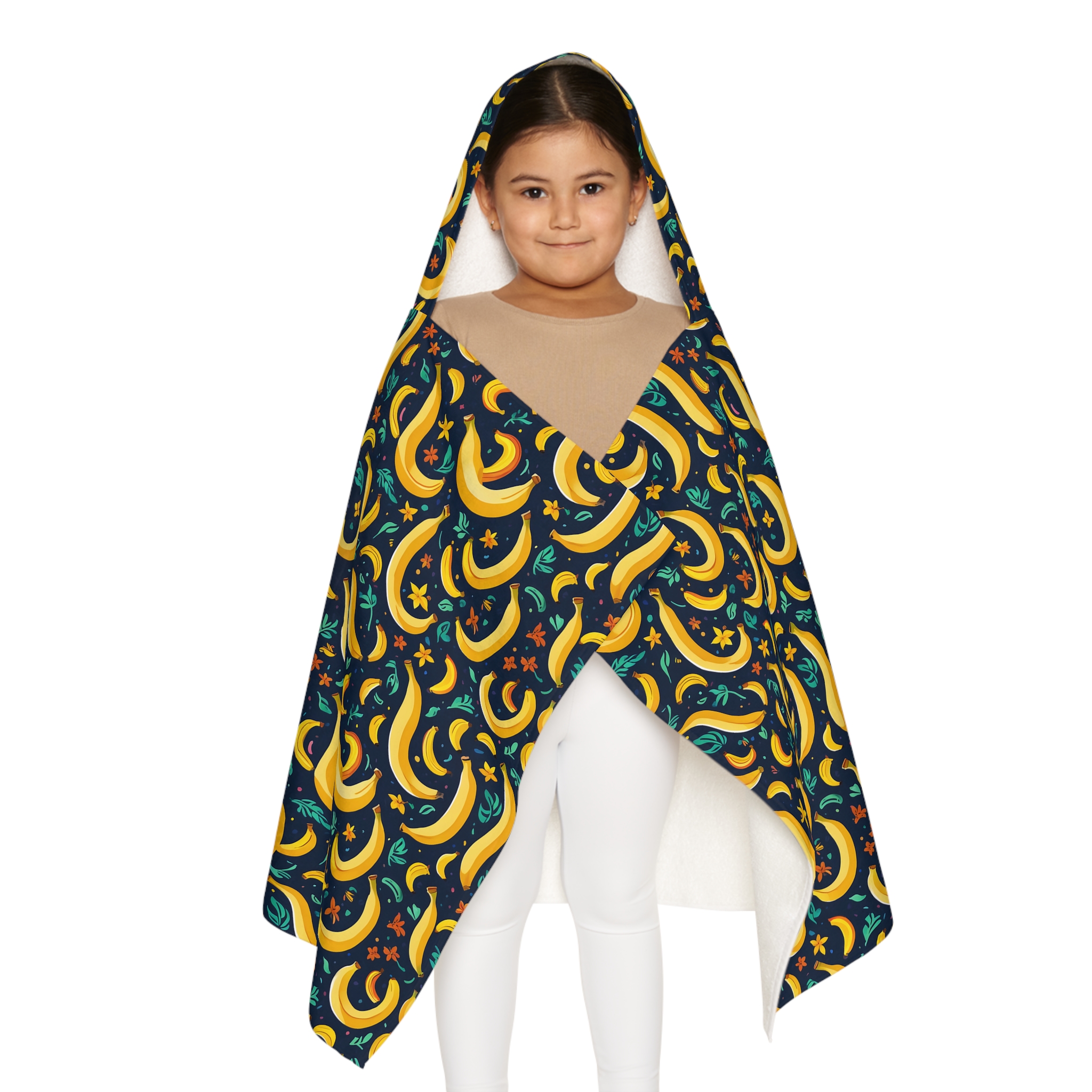 Navy Fun Banana Hooded Towel – Perfect for Swimming, Bath Time, and Playtime! - Image 3