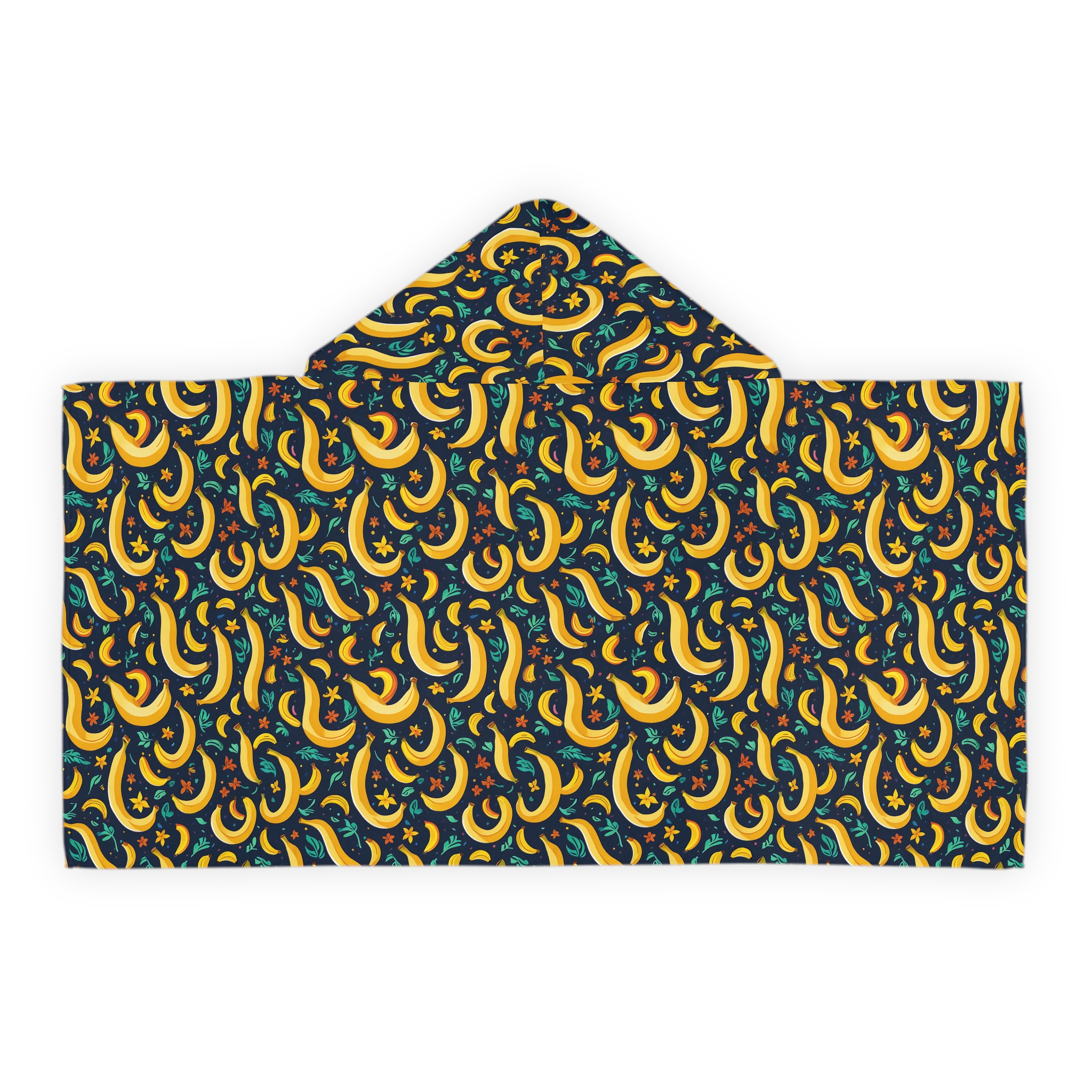 Navy Fun Banana Hooded Towel – Perfect for Swimming, Bath Time, and Playtime!