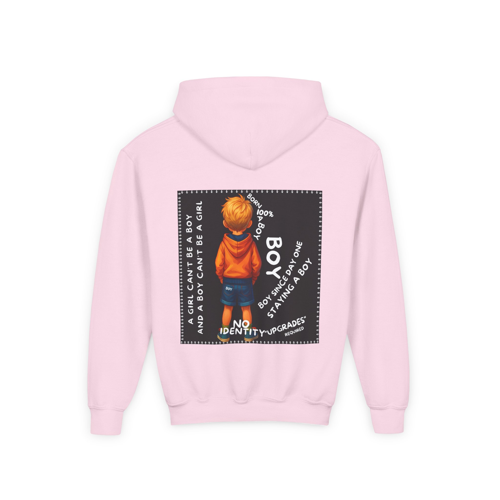 Boy Kids Hoodie - Sweatshirt, Boy is not a Girl - Image 28
