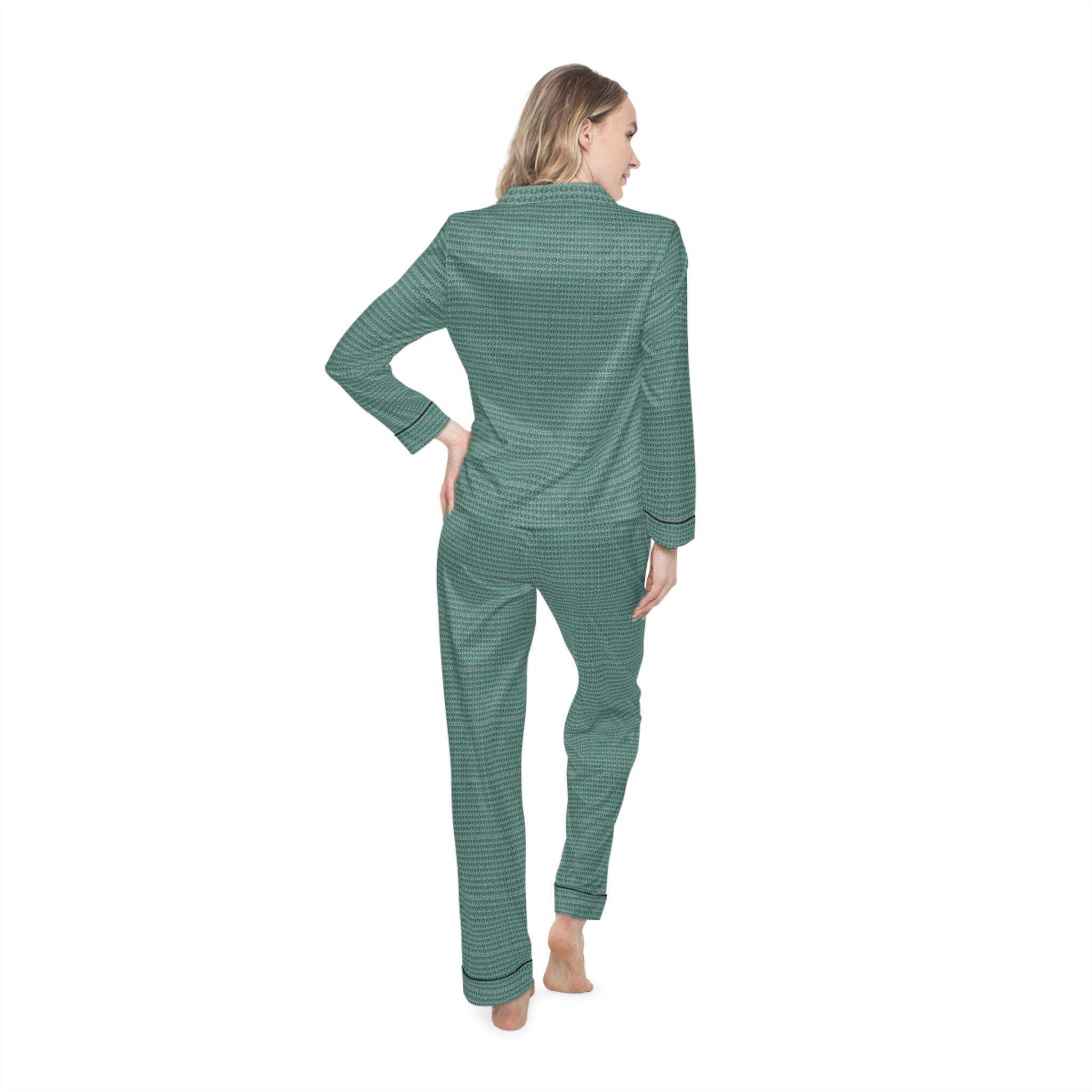 Euphoria Women's Satin Pajamas (HLPJ0097) - Image 4