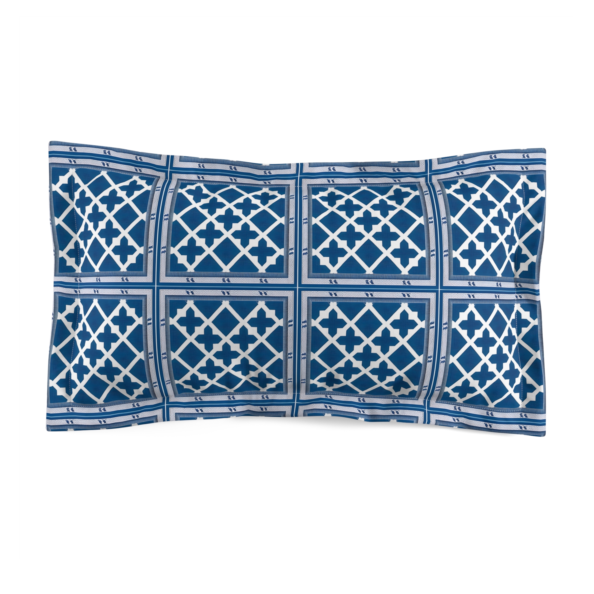 Blue blocks Microfiber Pillow Sham (HLPS0049)