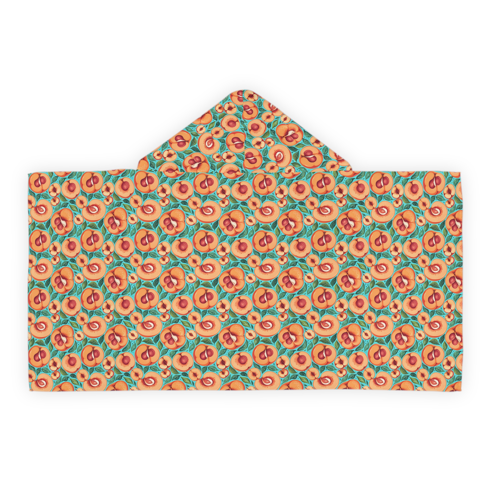 Peachy Fun Youth Hooded Towel - Perfect for Pool Days and Beach Trips (HLKT0006)