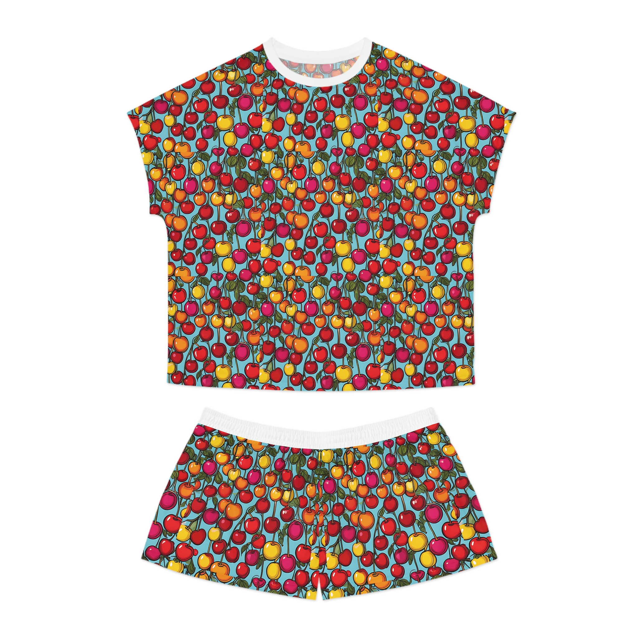 Cherries Women's Short Pajama Set (HLSPJ0002)