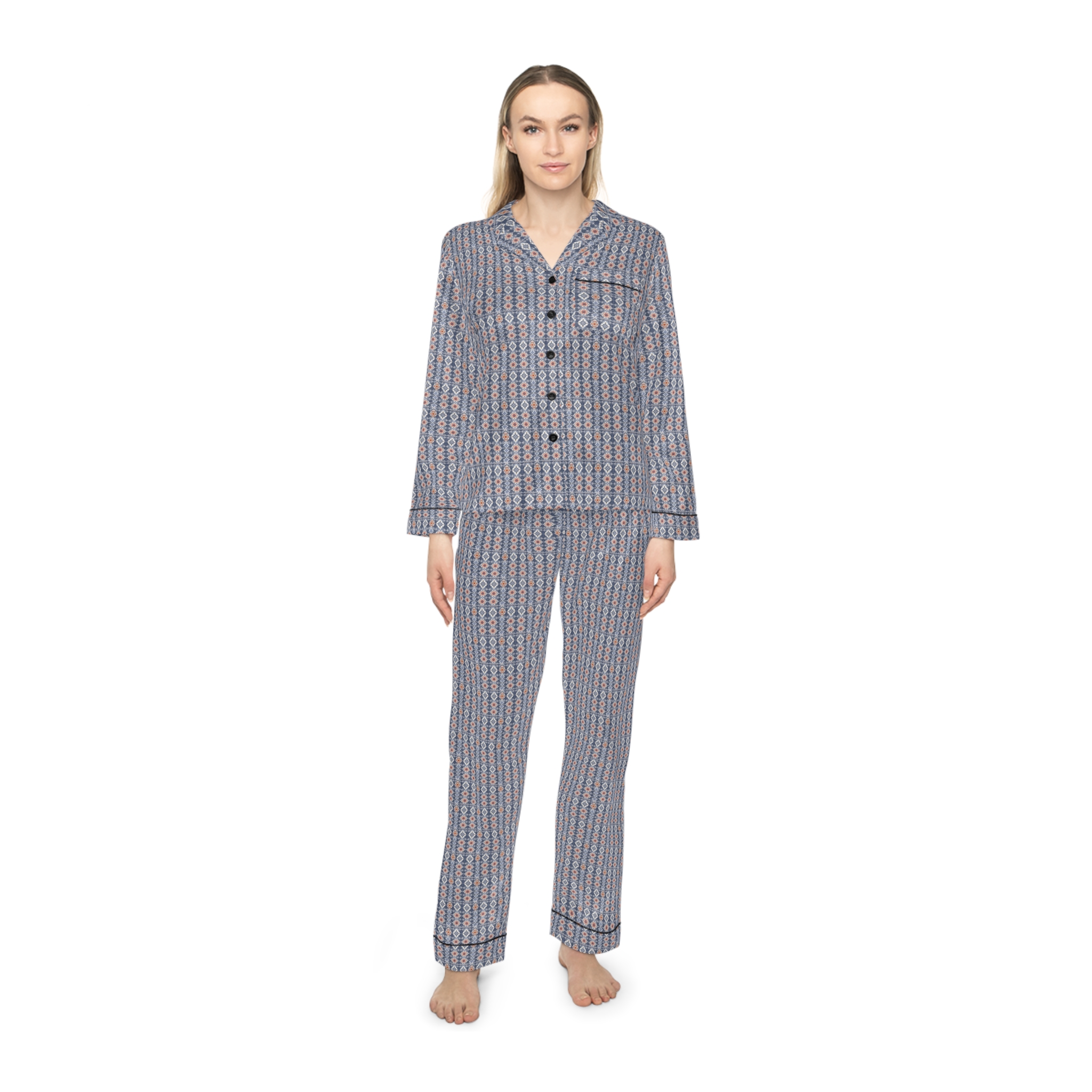 Comfort Women's Satin Pajamas (HLPJ0079) - Image 3