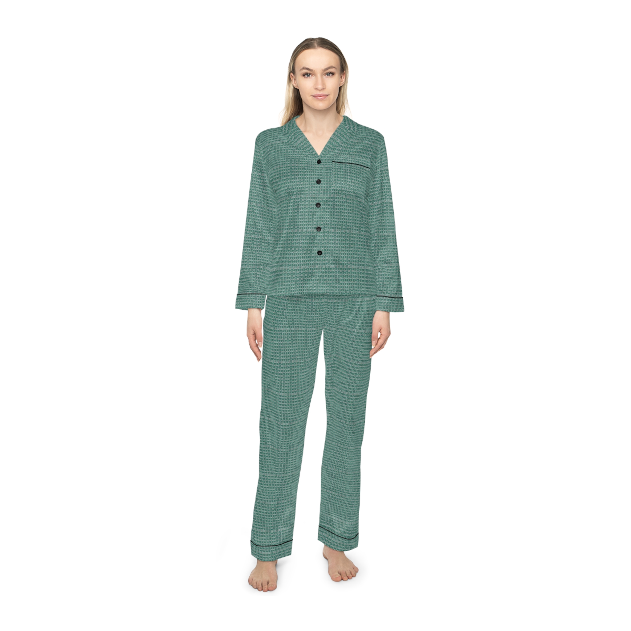 Euphoria Women's Satin Pajamas (HLPJ0097) - Image 3