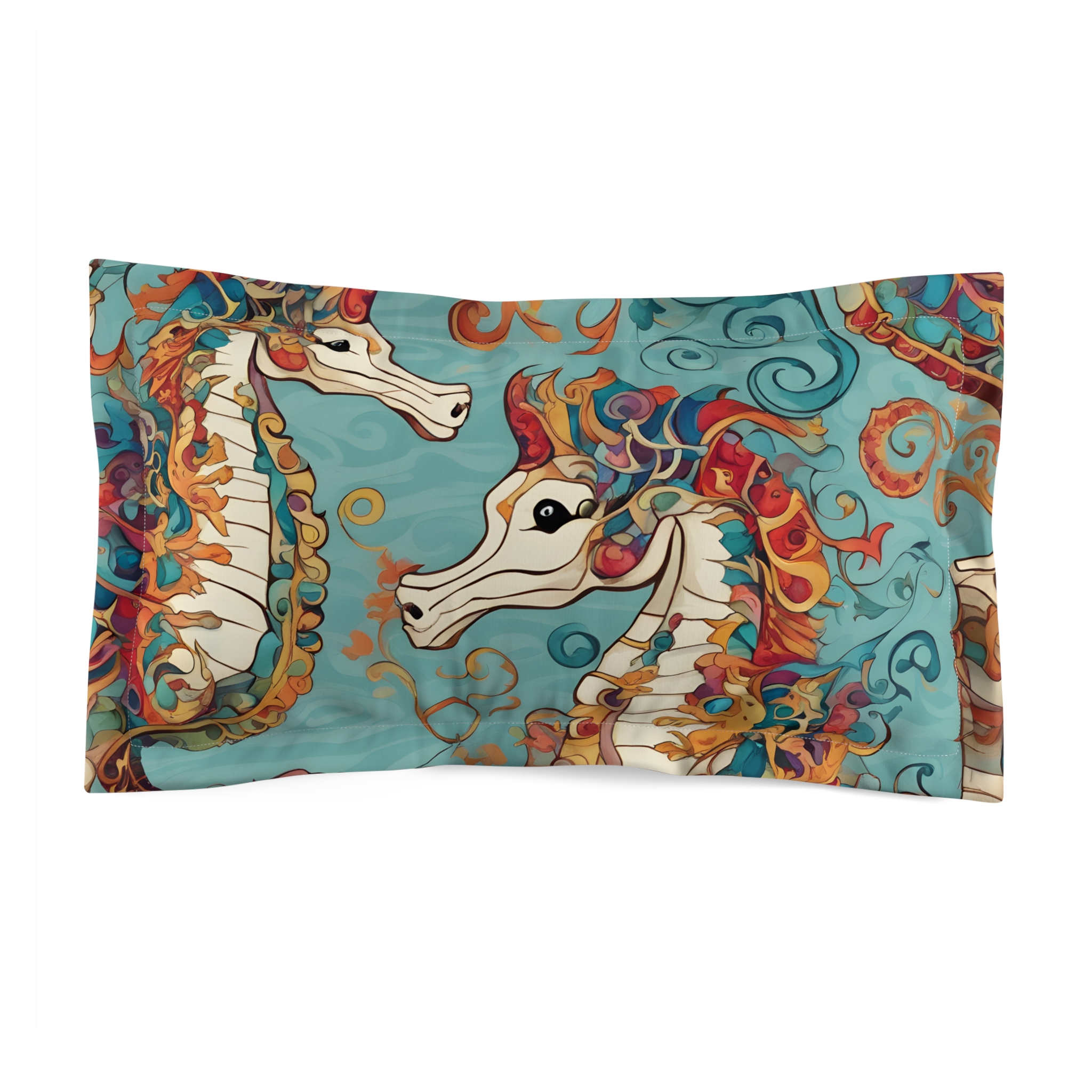 Seahorse Microfiber Pillow Sham (HLPS0079)