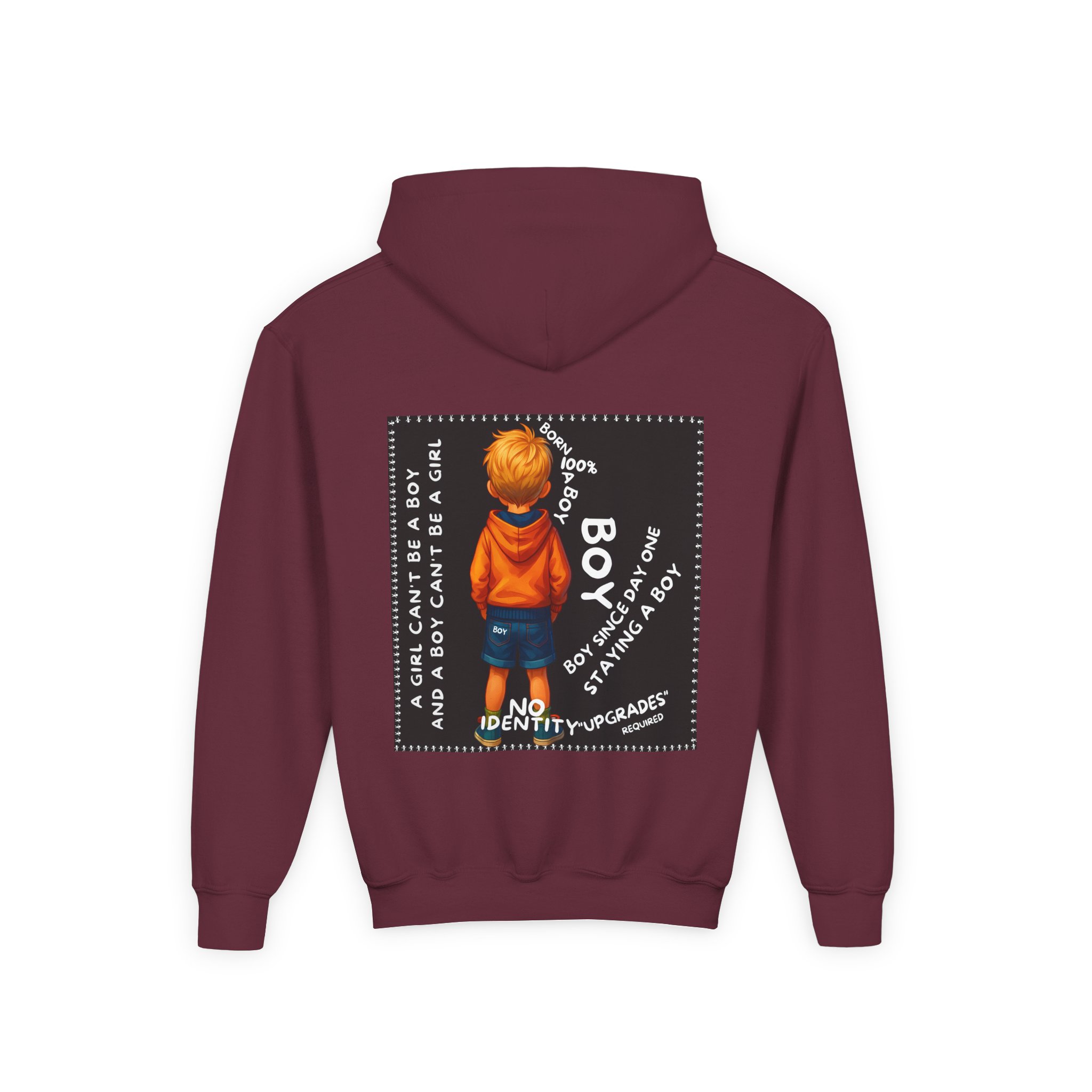 Boy Kids Hoodie - Sweatshirt, Boy is not a Girl - Image 12
