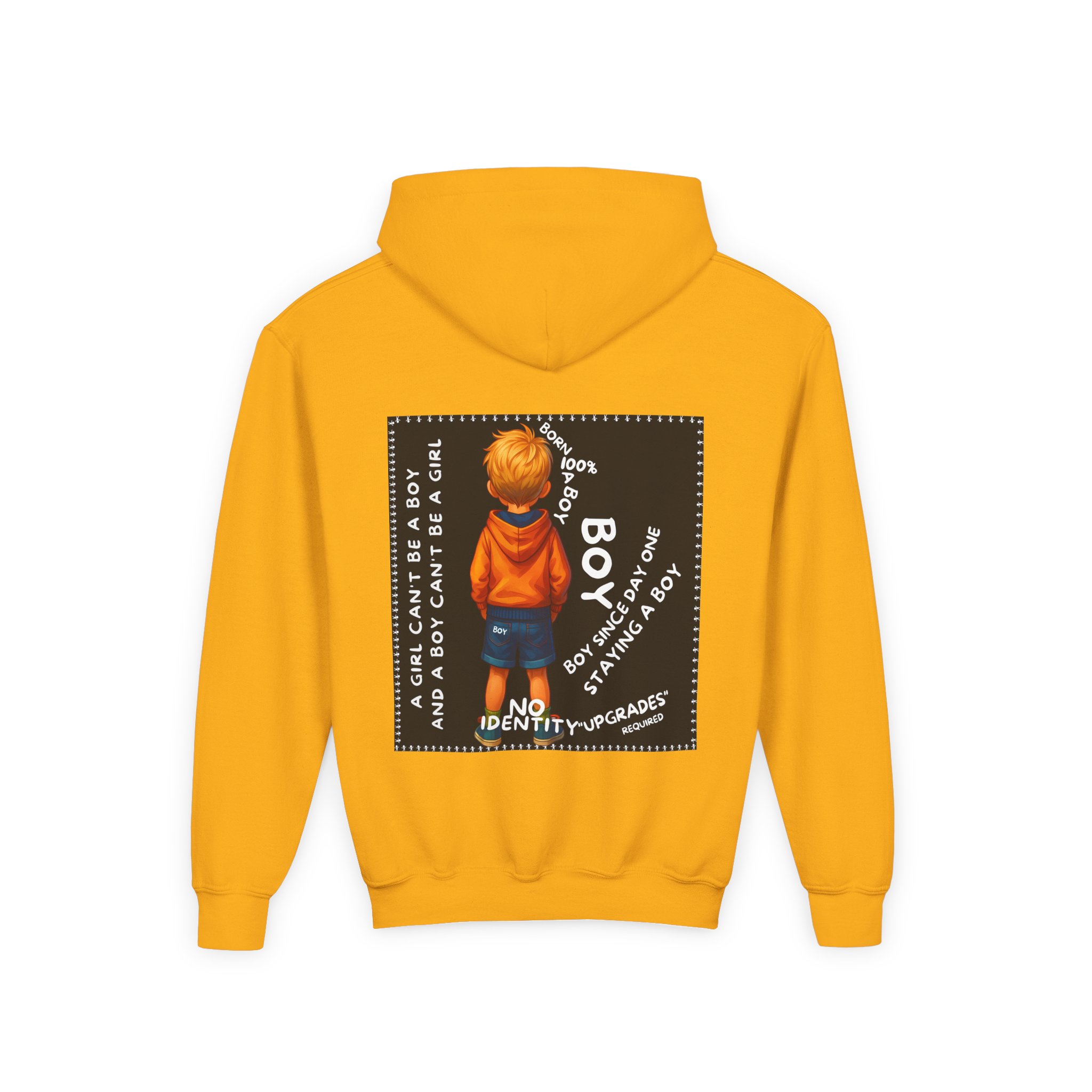 Boy Kids Hoodie - Sweatshirt, Boy is not a Girl - Image 8