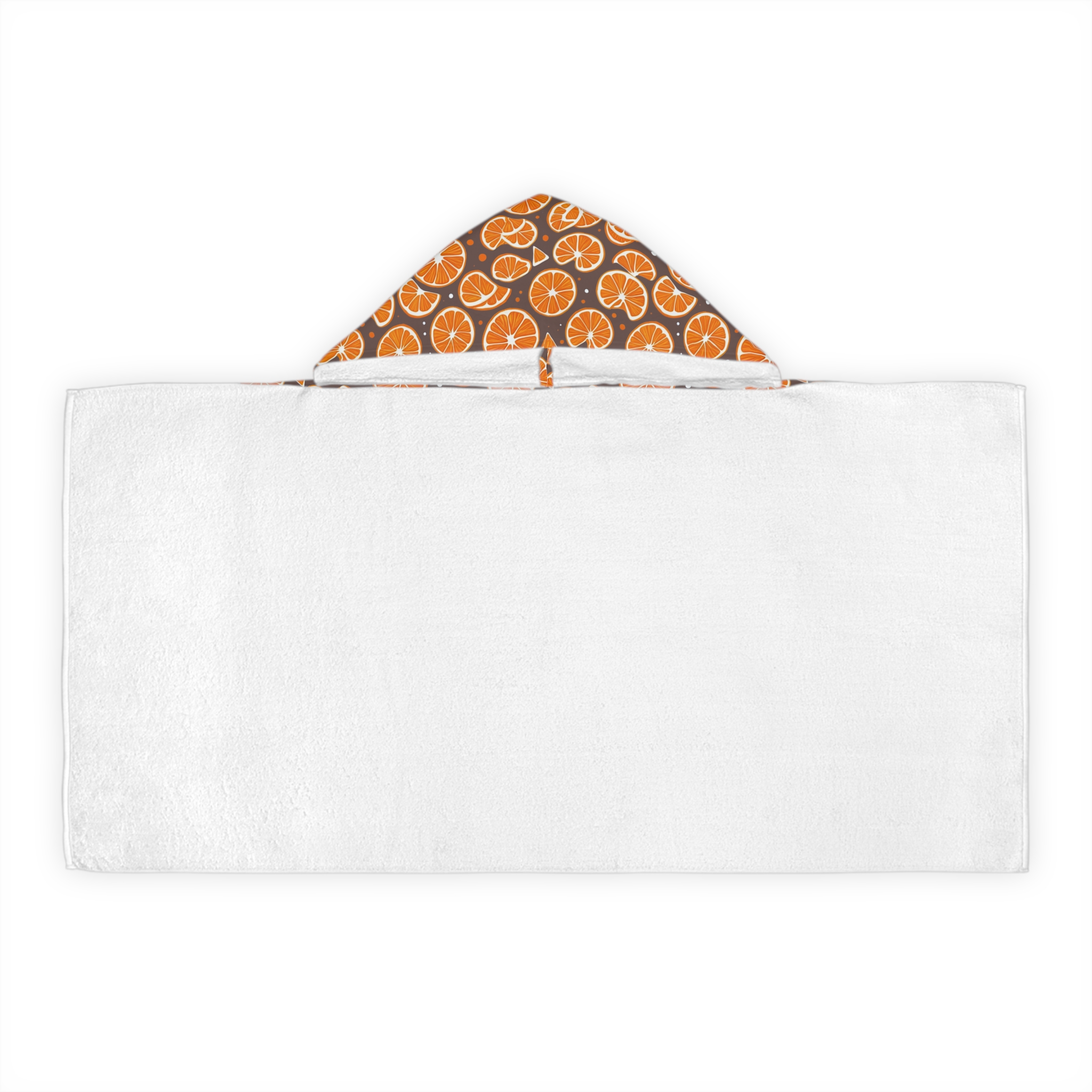 Orange Splash Youth Hooded Towel - Perfect for Beach Days & Bath Time Fun (HLKT0009) - Image 2
