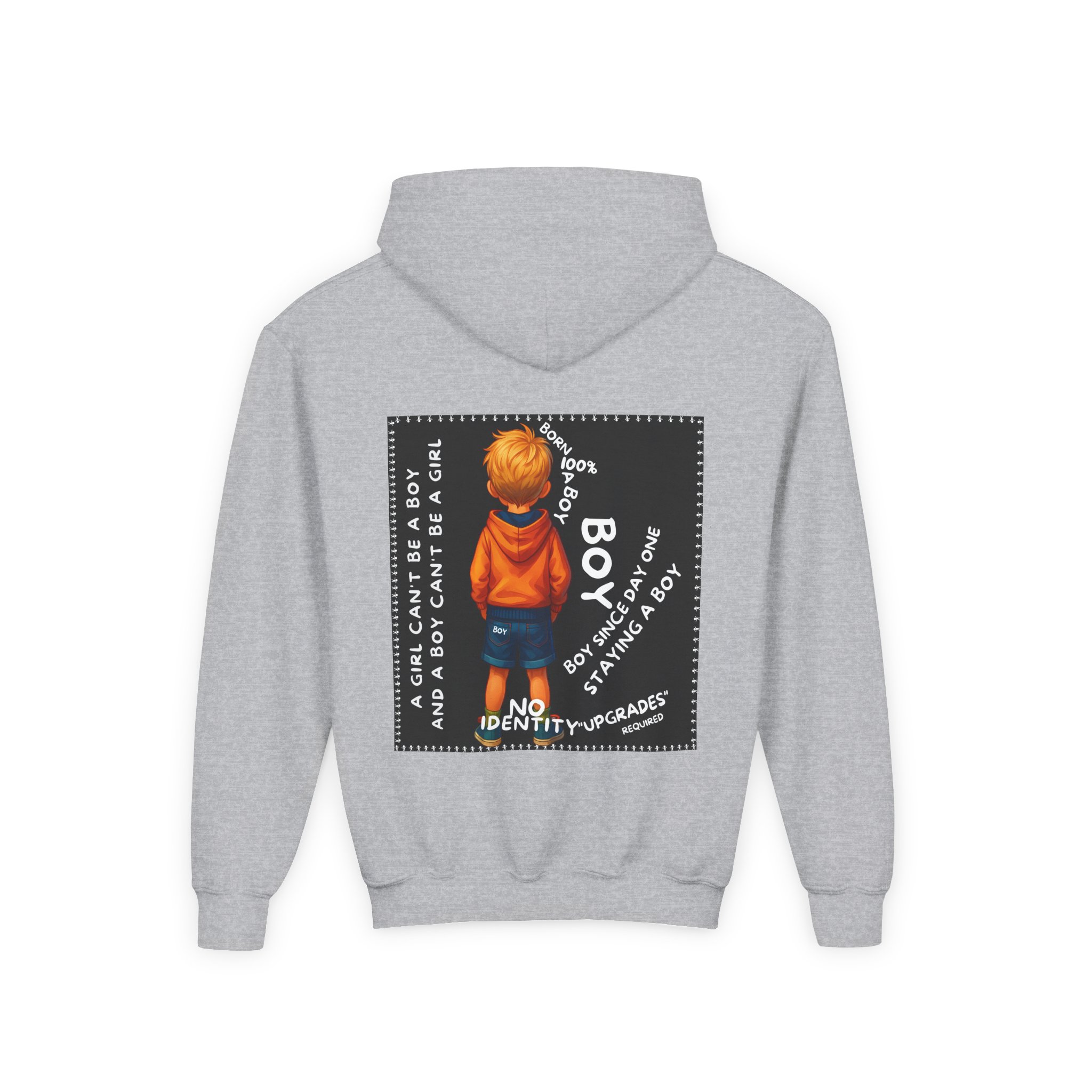 Boy Kids Hoodie - Sweatshirt, Boy is not a Girl - Image 6