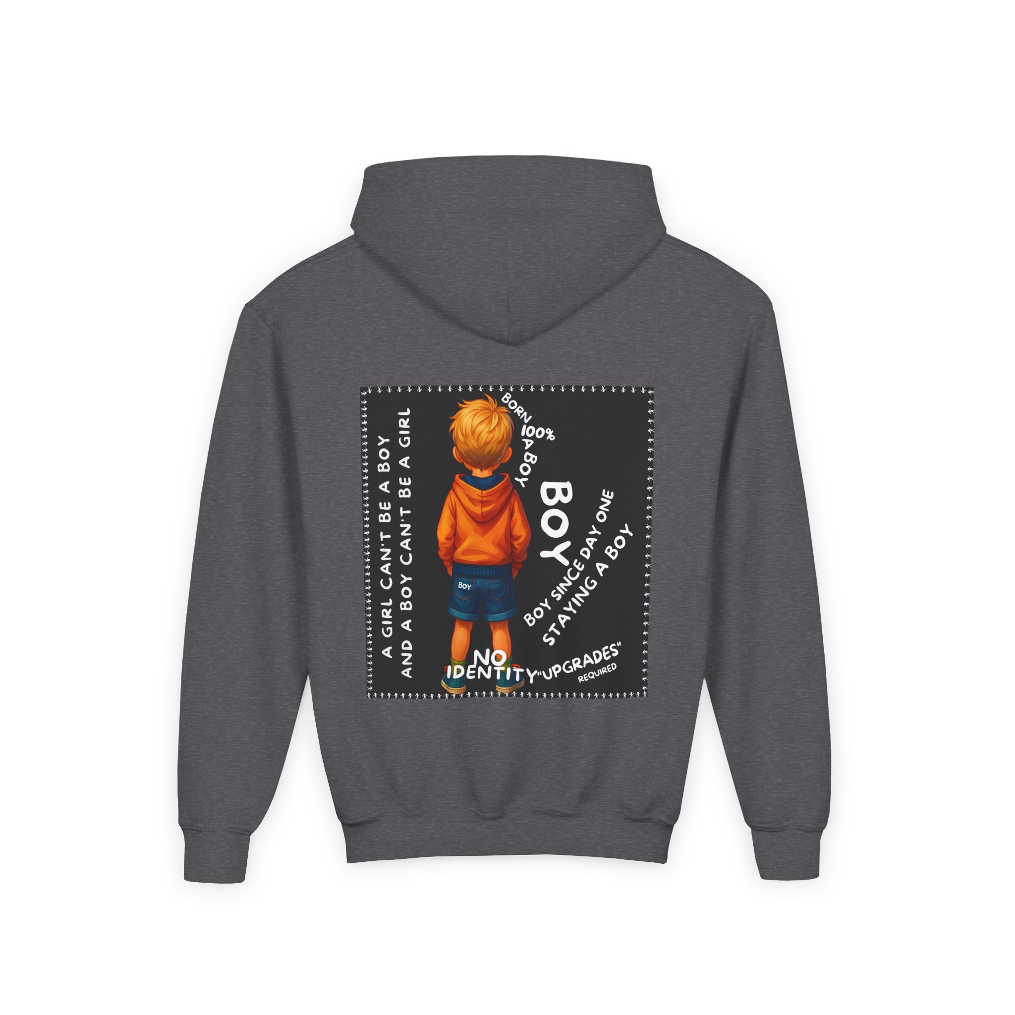 Boy Kids Hoodie - Sweatshirt, Boy is not a Girl - Image 18