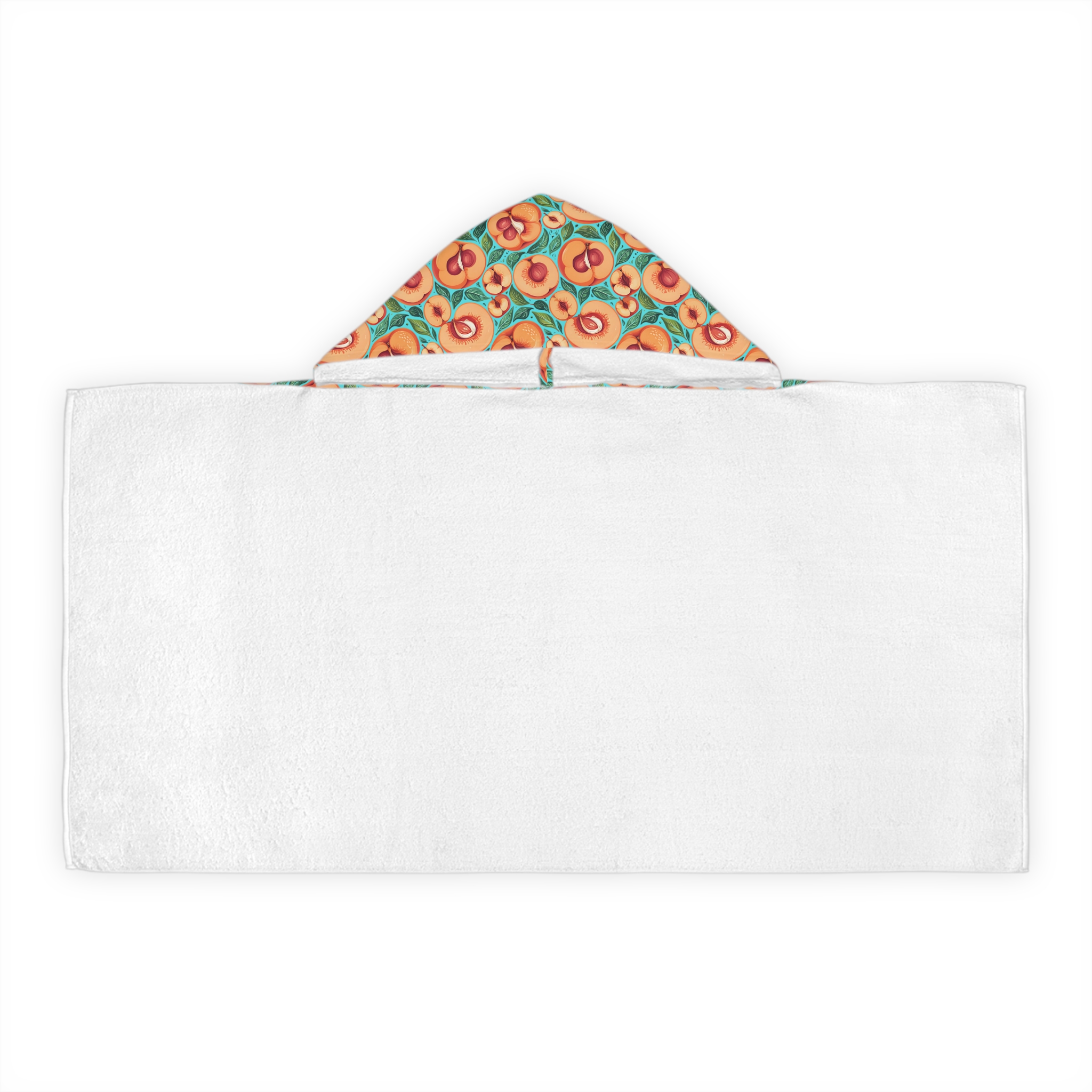Peachy Fun Youth Hooded Towel - Perfect for Pool Days and Beach Trips (HLKT0006) - Image 2