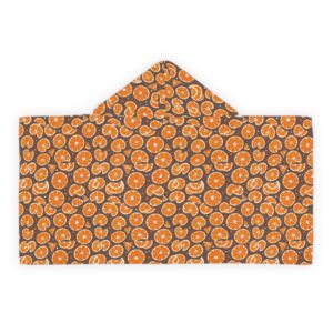 Orange Splash Youth Hooded Towel - Perfect for Beach Days & Bath Time Fun (HLKT0009)