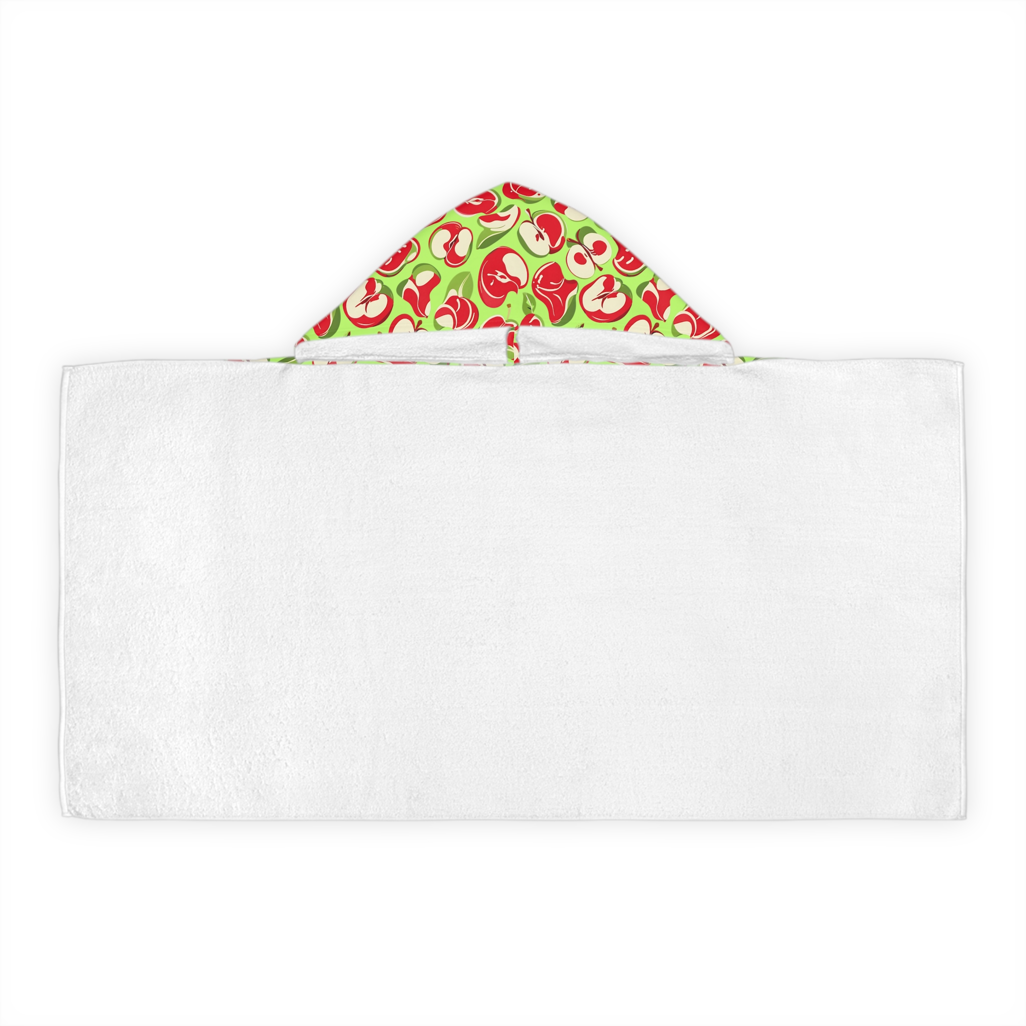 Apple Youth Hooded Towel with Fruit Design (HLKT0016) - Image 2