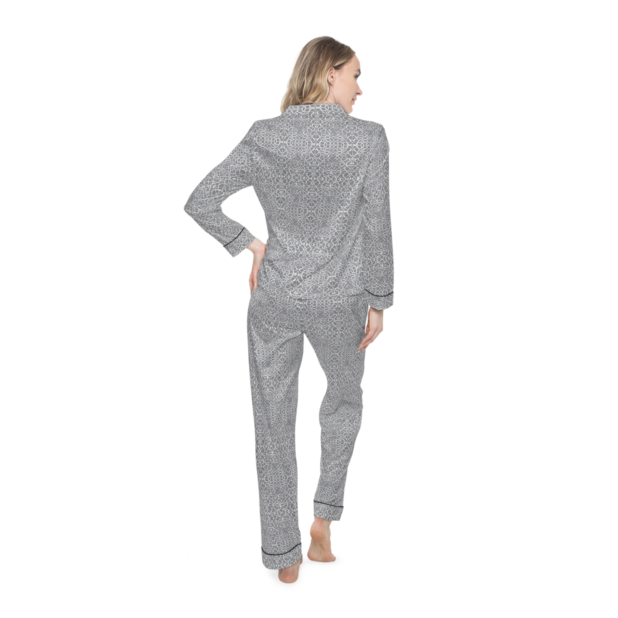 Essence Women's Satin Pajamas (HLPJ0078) - Image 4