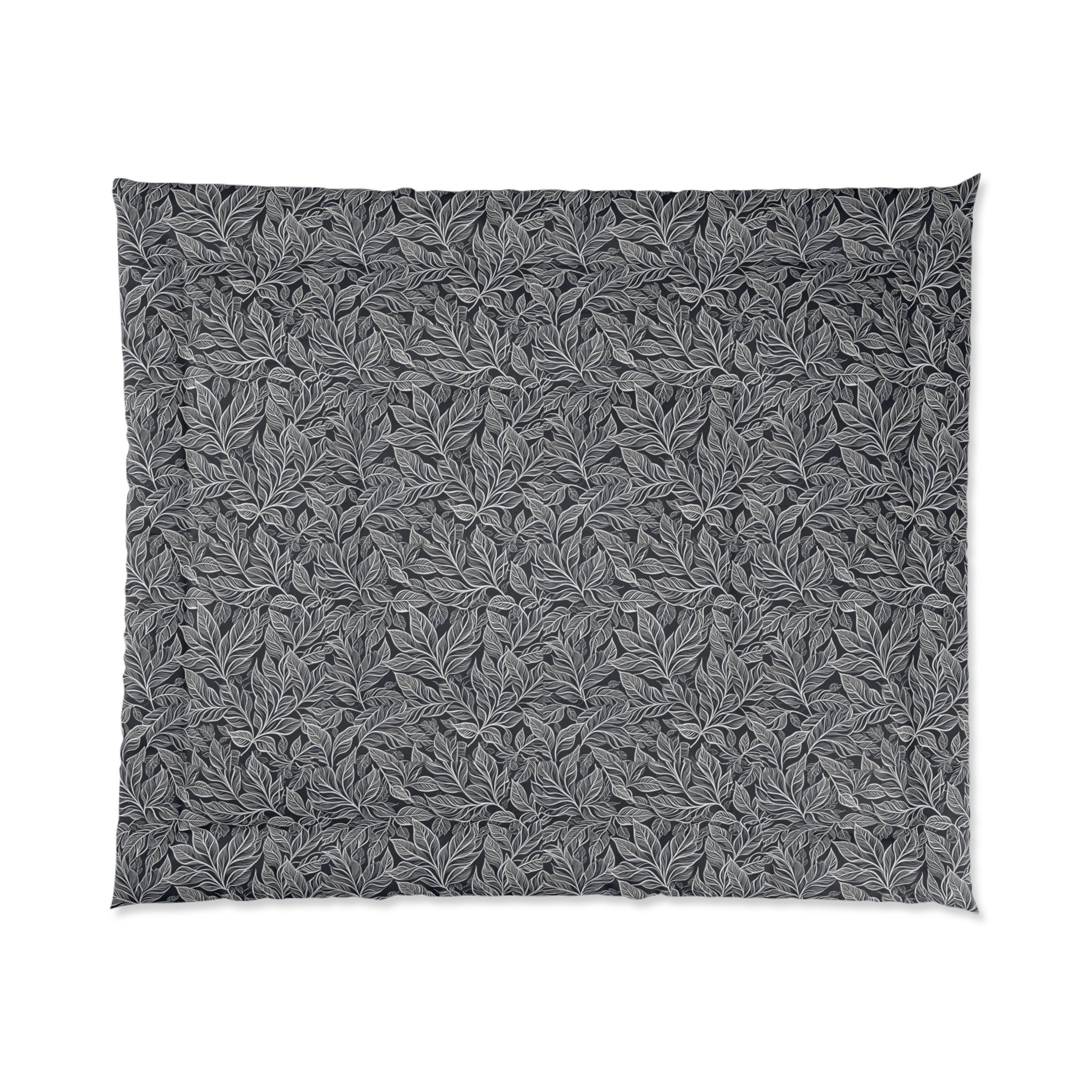 Black and White Leaf Comforter (HLC0001)