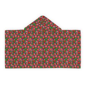 Fun Strawberry Youth Hooded Towel - Perfect for Pool Days & Bath Time (HLKT0007)