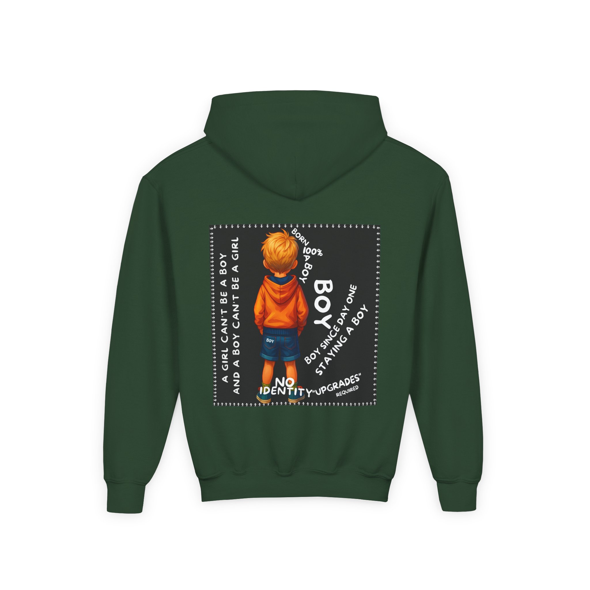 Boy Kids Hoodie - Sweatshirt, Boy is not a Girl - Image 14