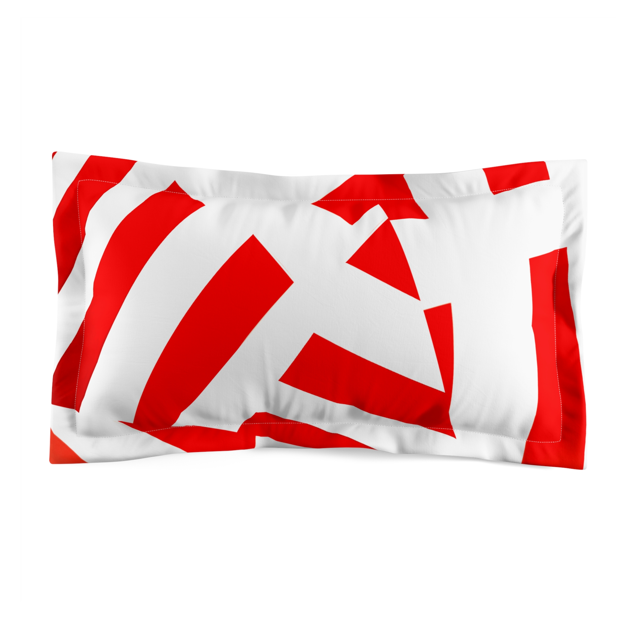 Red Stripe Microfiber Pillow Sham (HLPS0039)
