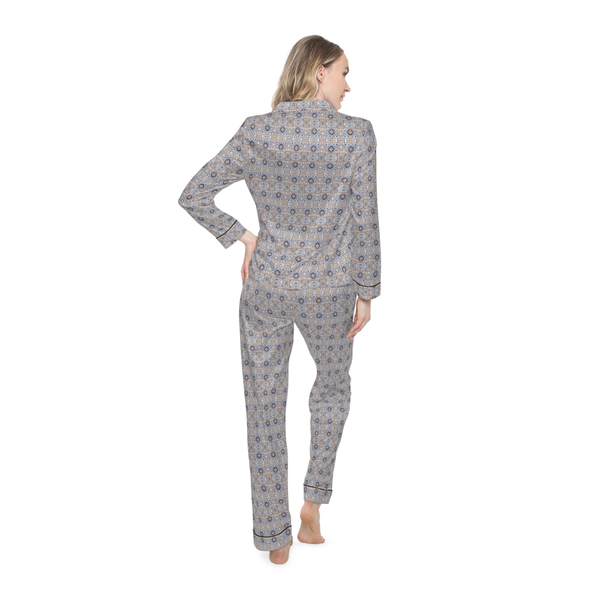 Nights Women's Satin Pajamas (HLPJ0075) - Image 4