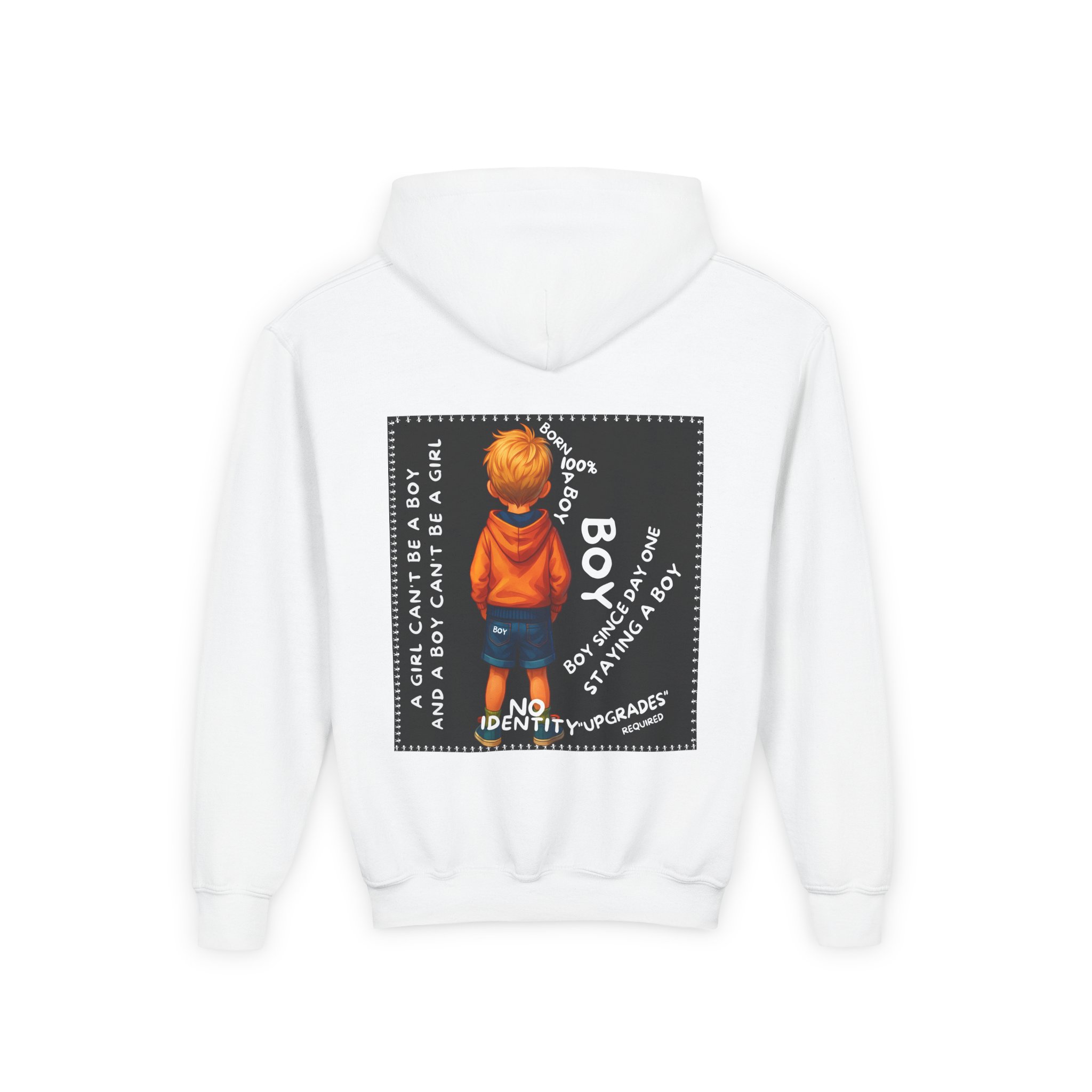 Boy Kids Hoodie - Sweatshirt, Boy is not a Girl - Image 2