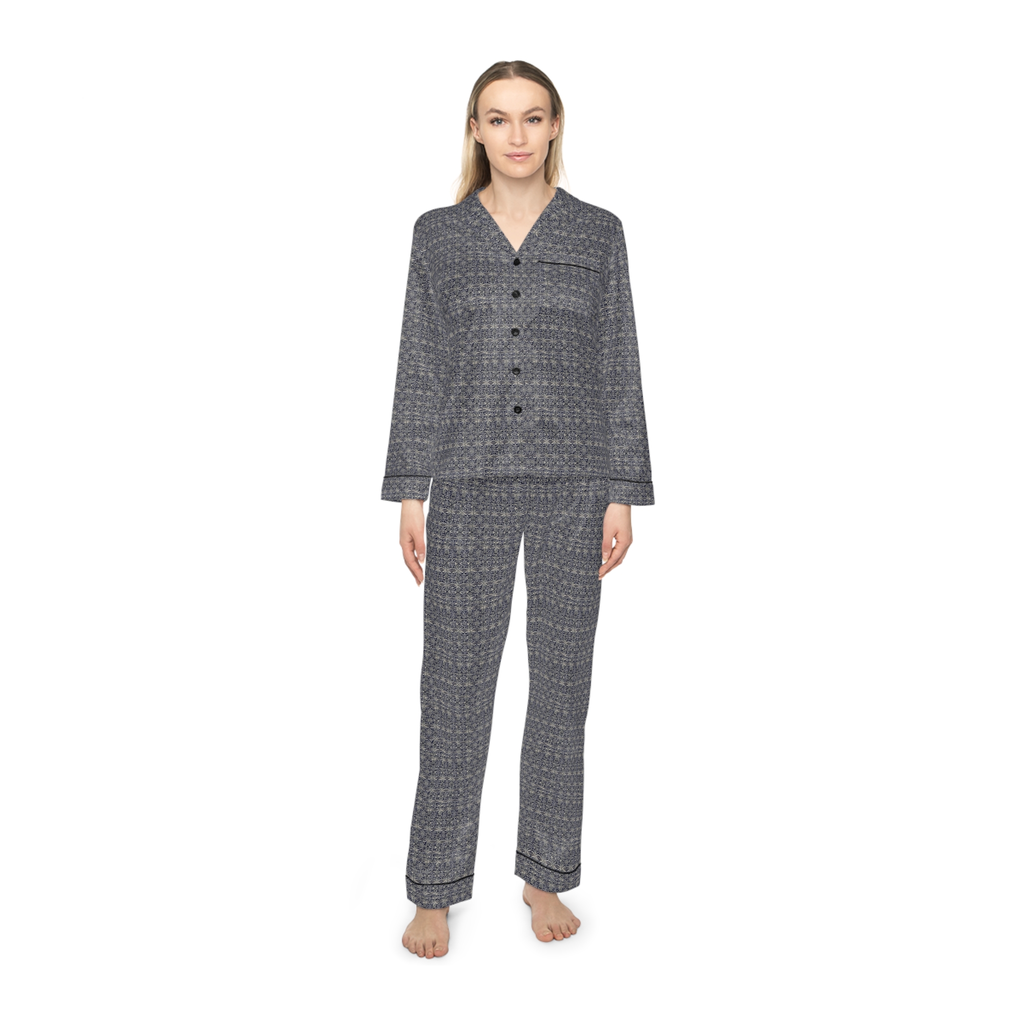 Oasis Women's Satin Pajamas (HLPJ0086) - Image 3