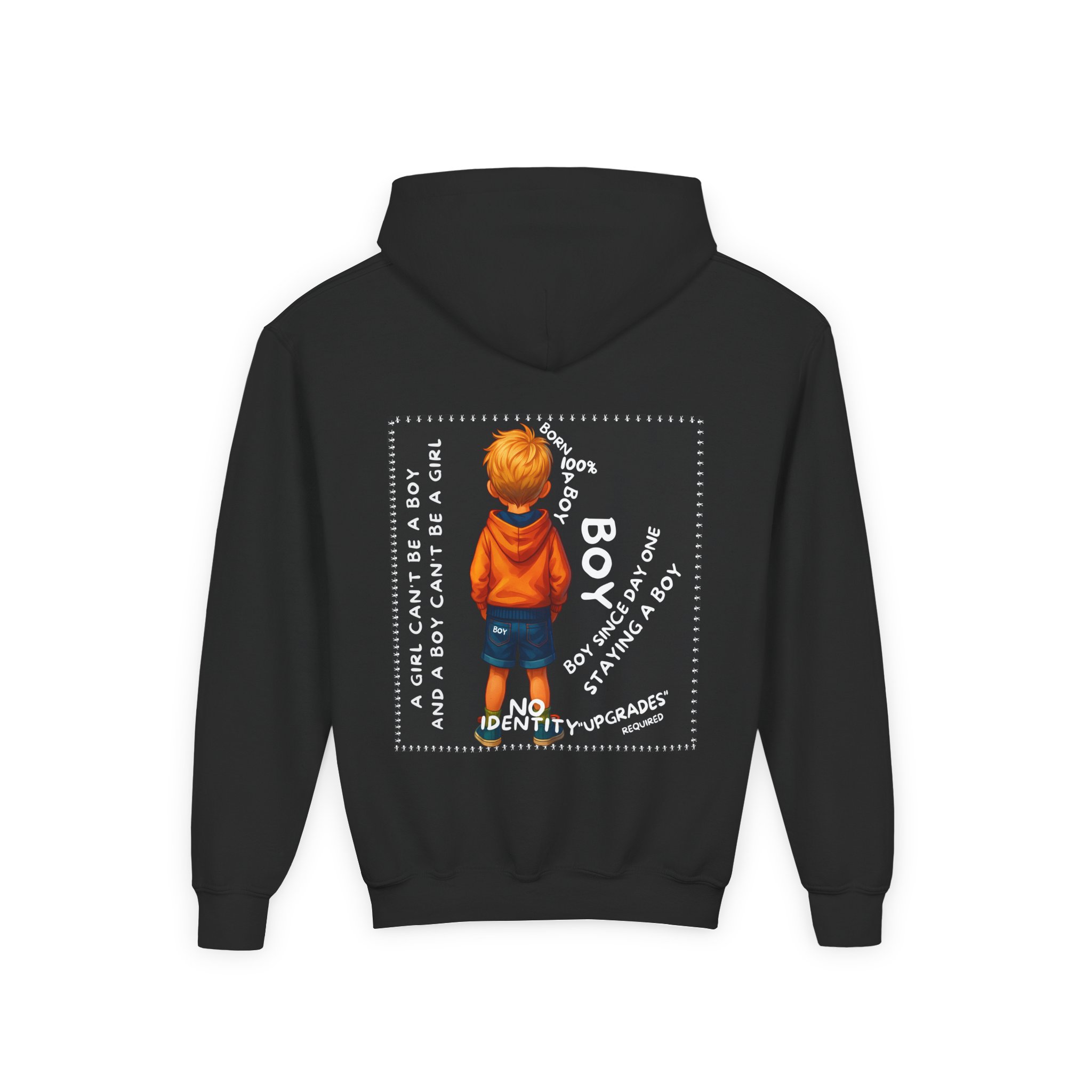 Boy Kids Hoodie - Sweatshirt, Boy is not a Girl - Image 4