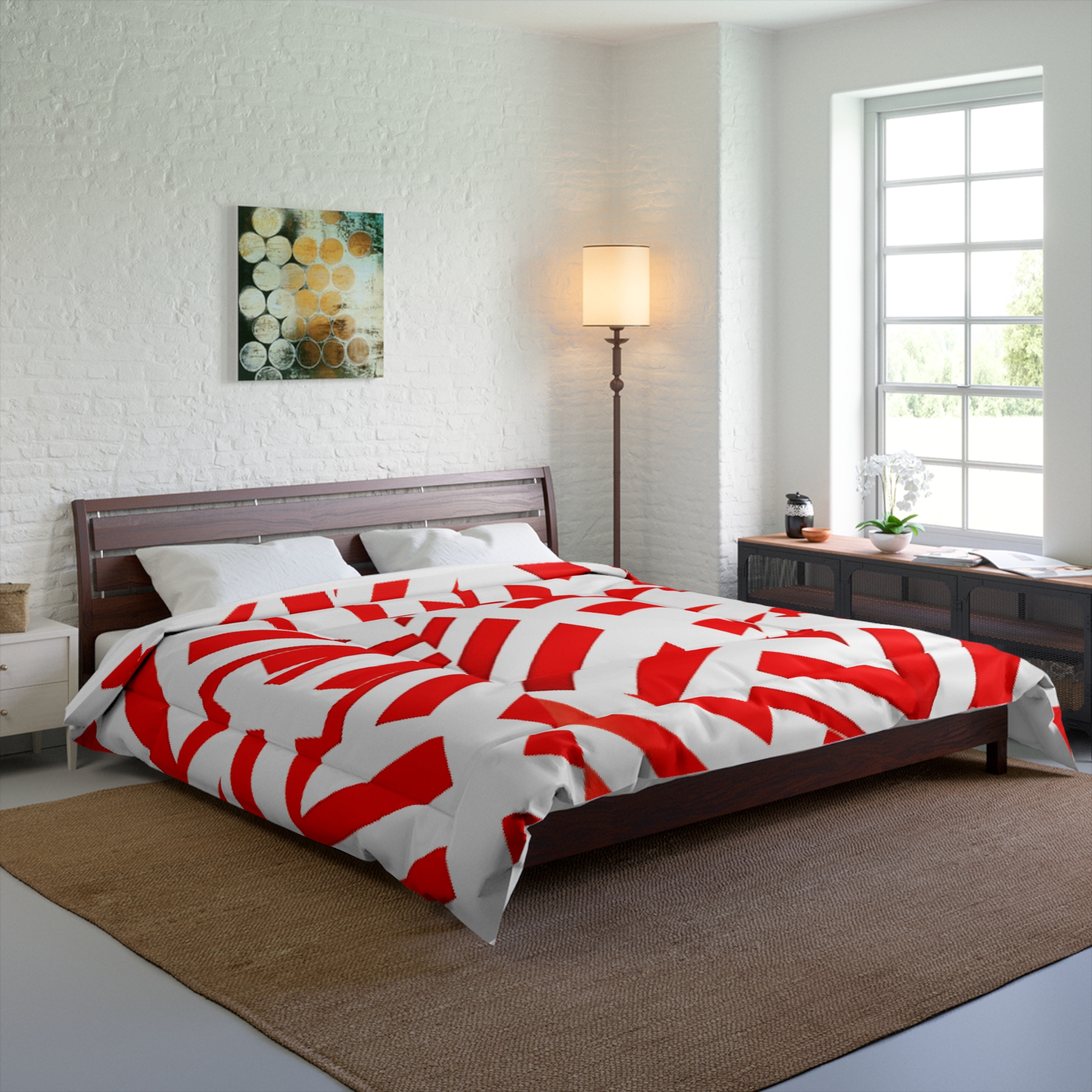 Red Stripe Comforter (HLC0039) - Image 2