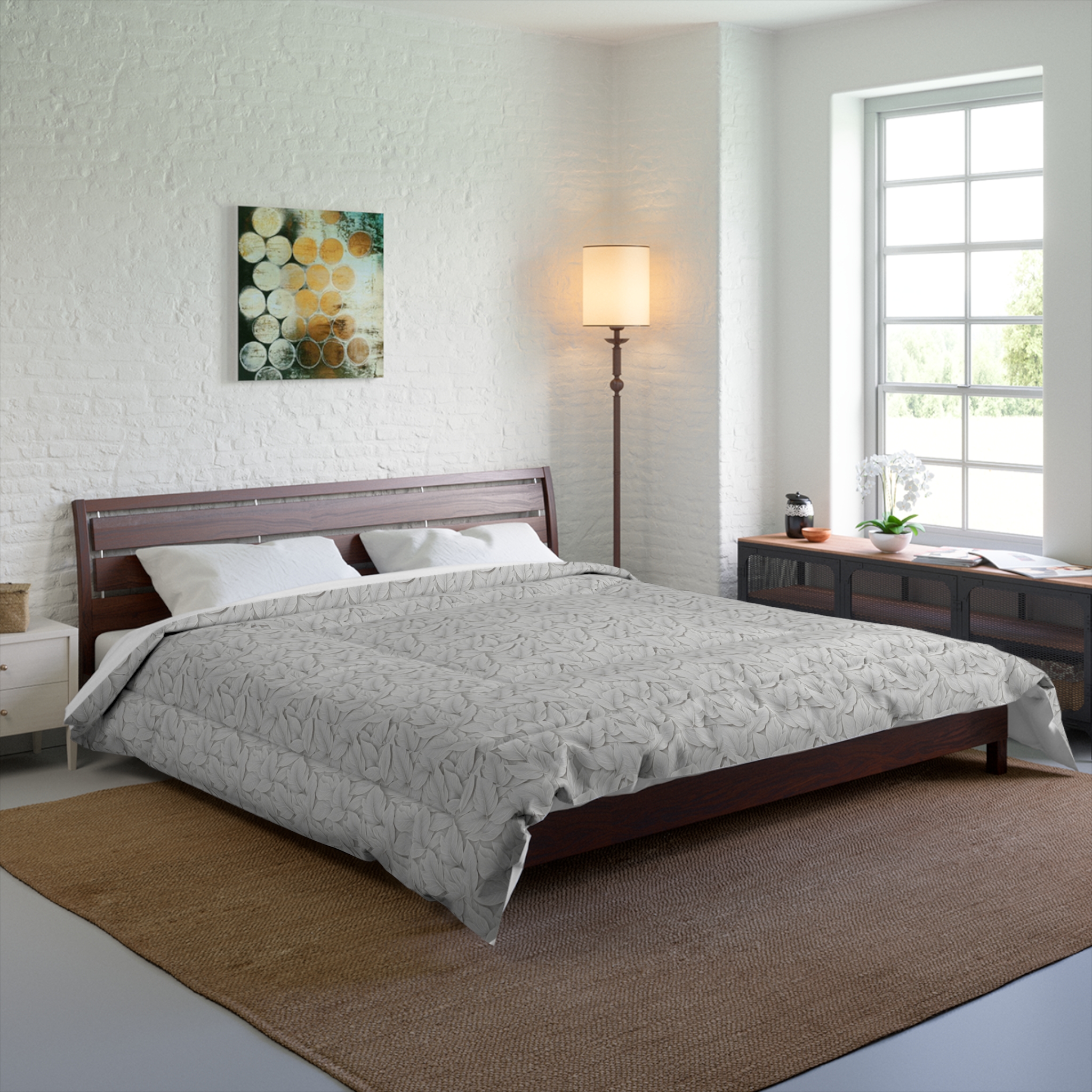 White Leaf Comforter (HLC0002) - Image 2