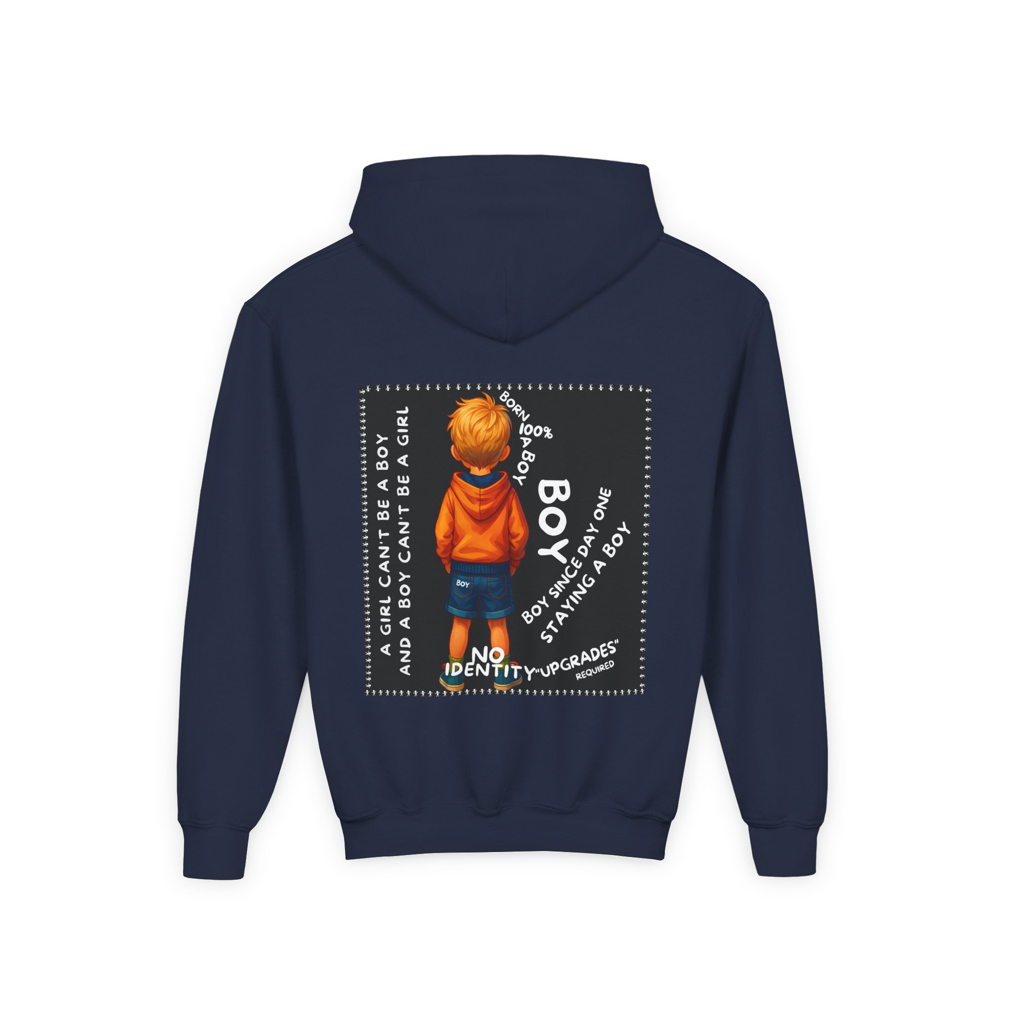 Boy Kids Hoodie - Sweatshirt, Boy is not a Girl - Image 24