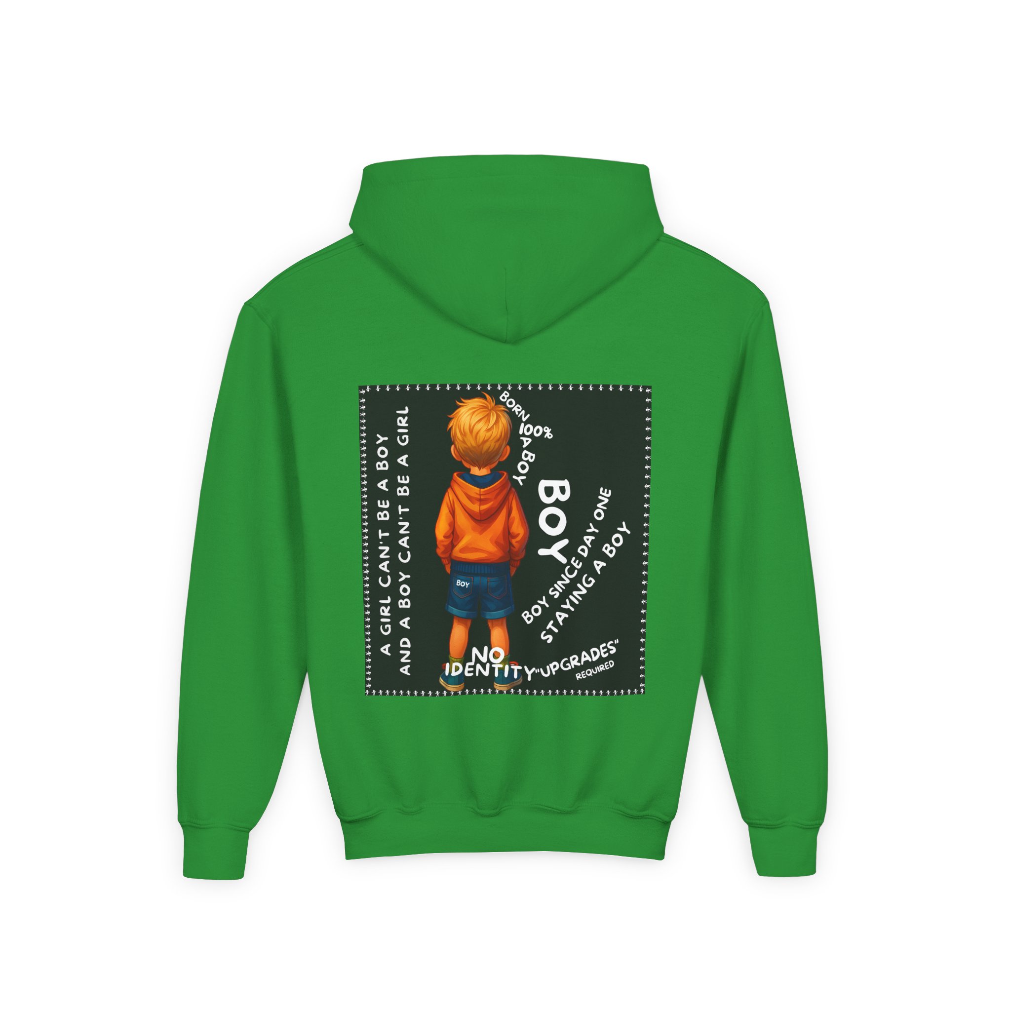 Boy Kids Hoodie - Sweatshirt, Boy is not a Girl - Image 16