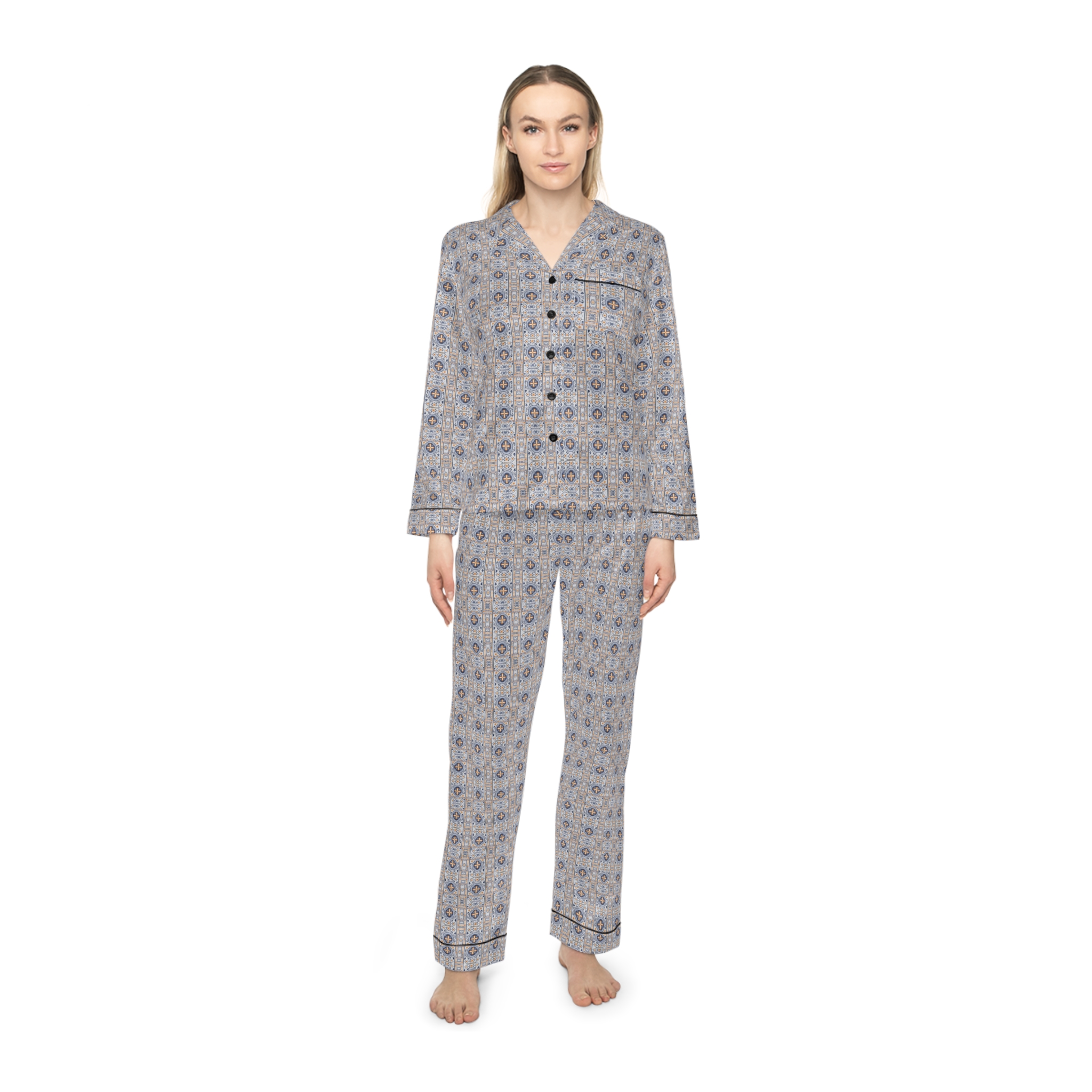 Nights Women's Satin Pajamas (HLPJ0075) - Image 3