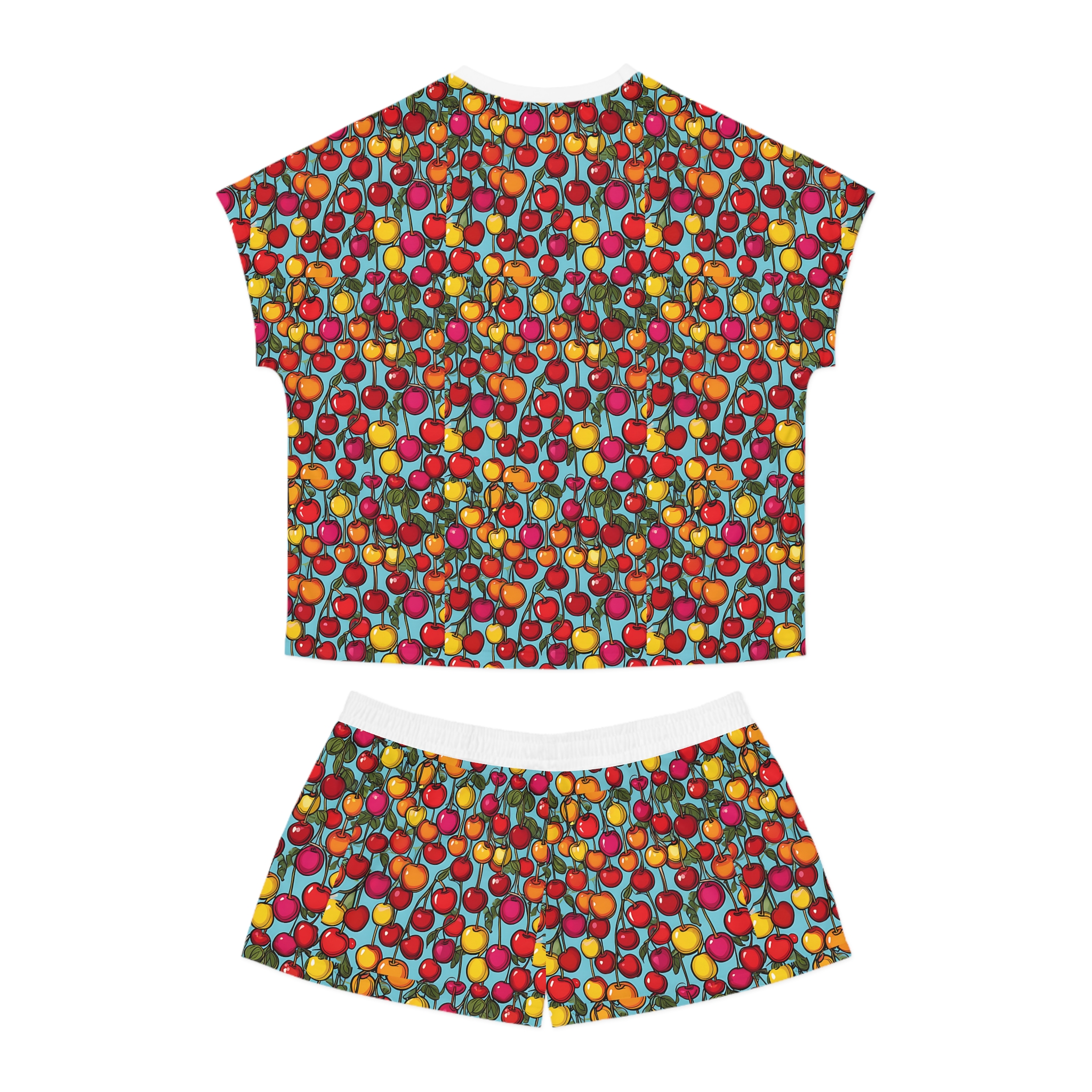 Cherries Women's Short Pajama Set (HLSPJ0002) - Image 2