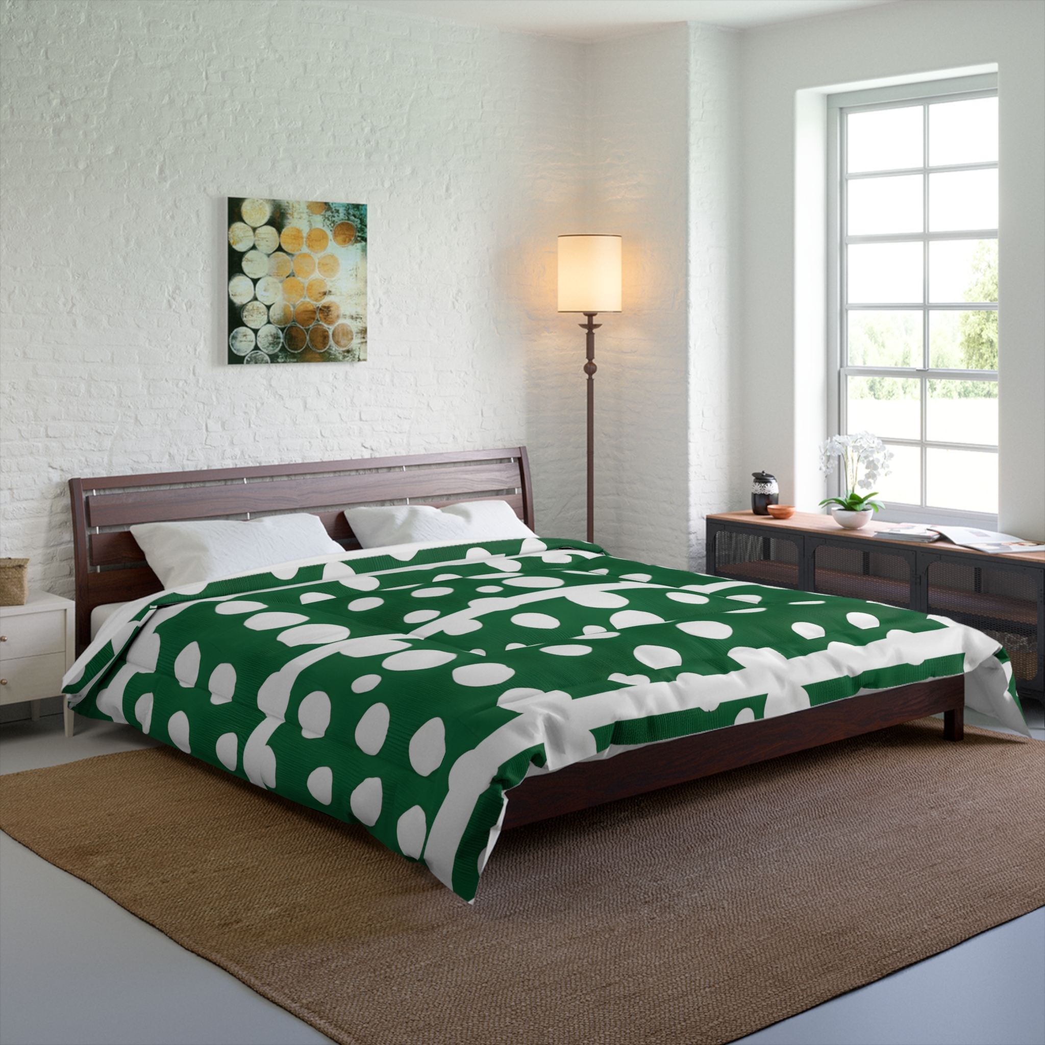 Green Pokerdot Comforter (HLC0014) - Image 2