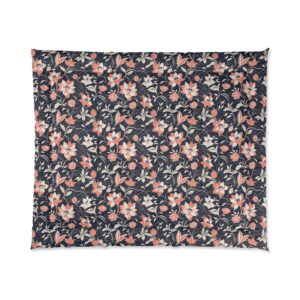 Navy Floral Comforter (HLC0006)