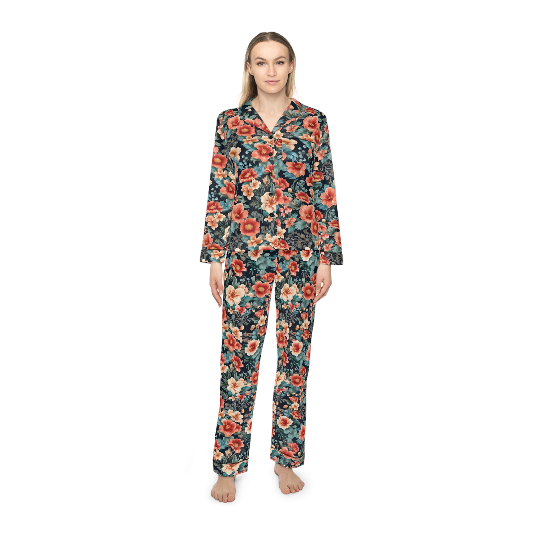 Haven Women's Satin Pajamas (HLPJ0065) - Image 3