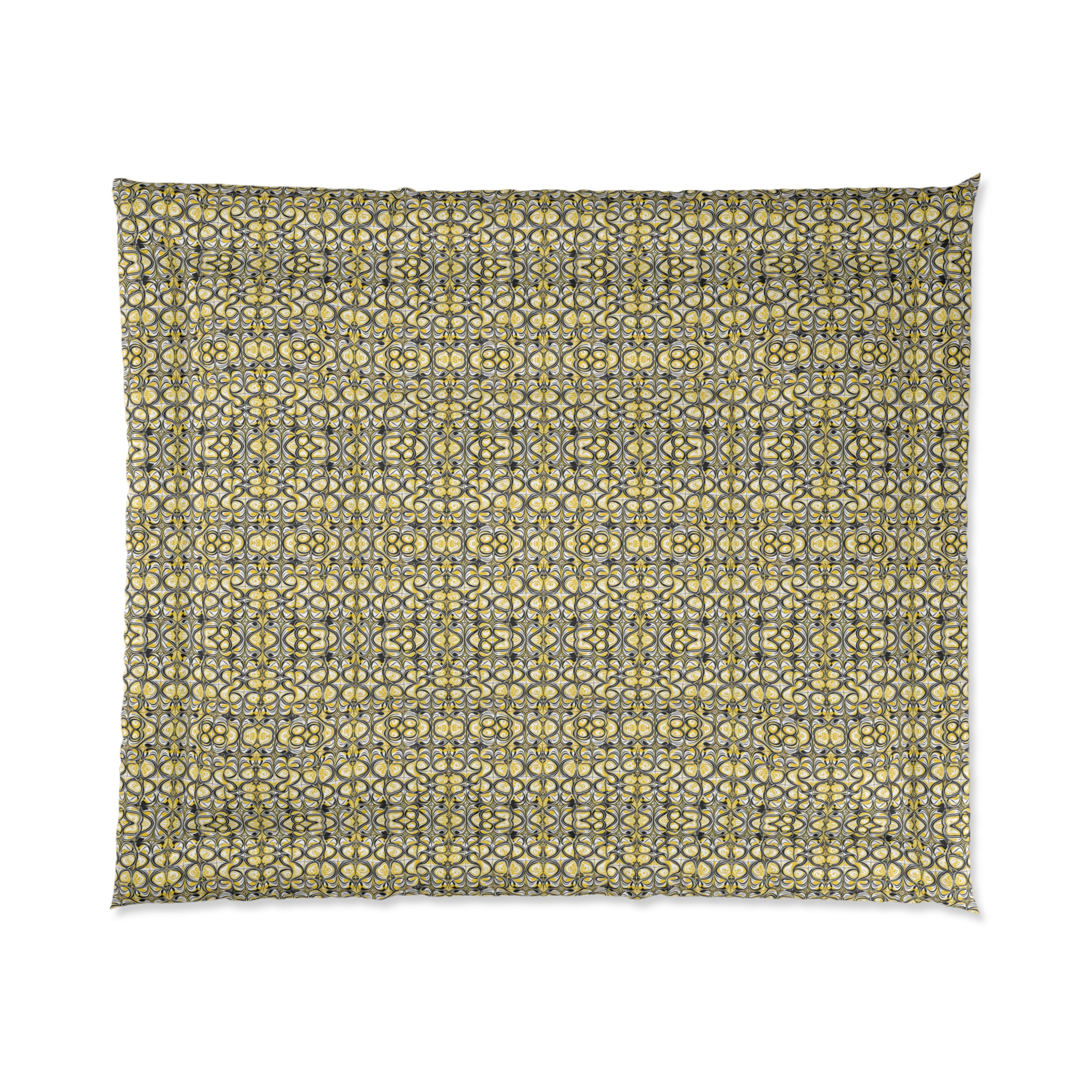 Yellow Patterned Comforter (HLC0120)