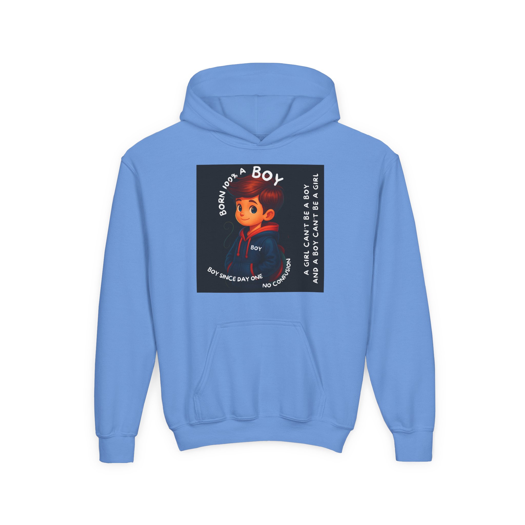 Boy Kids Hoodie - Sweatshirt, Boy is not a Girl - Image 19