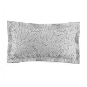 White Leaf Microfiber Pillow Sham (HLPS0002)