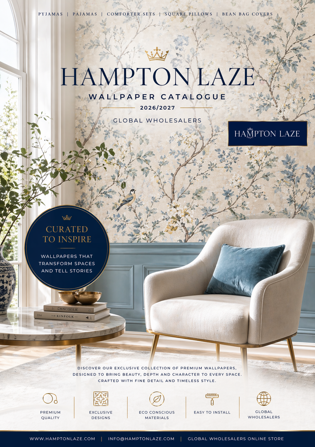 Hampton Laze Wallpaper Collection Catalogue