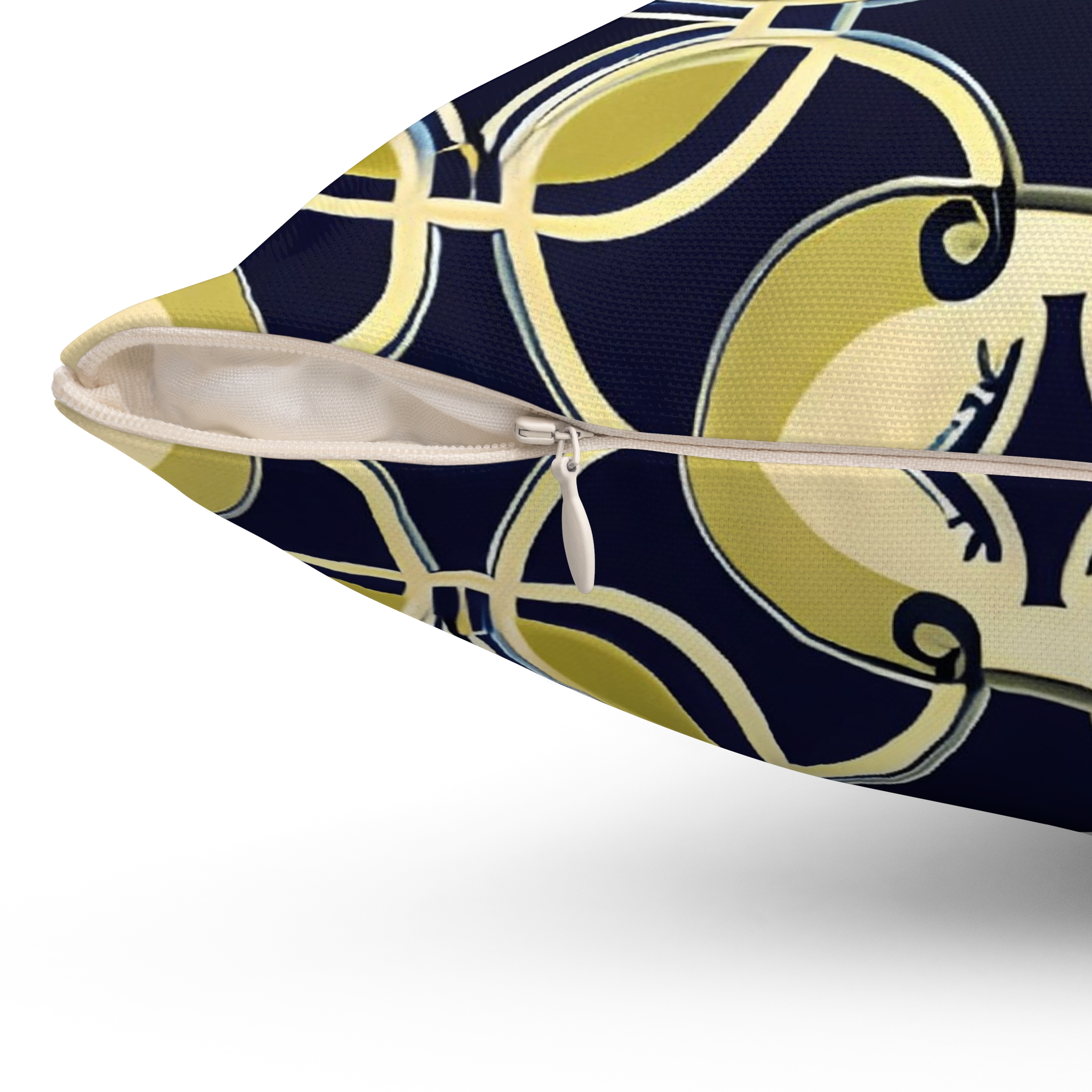 Golden Chain Spun Polyester Square Pillow (HLSQ0038) - Image 3