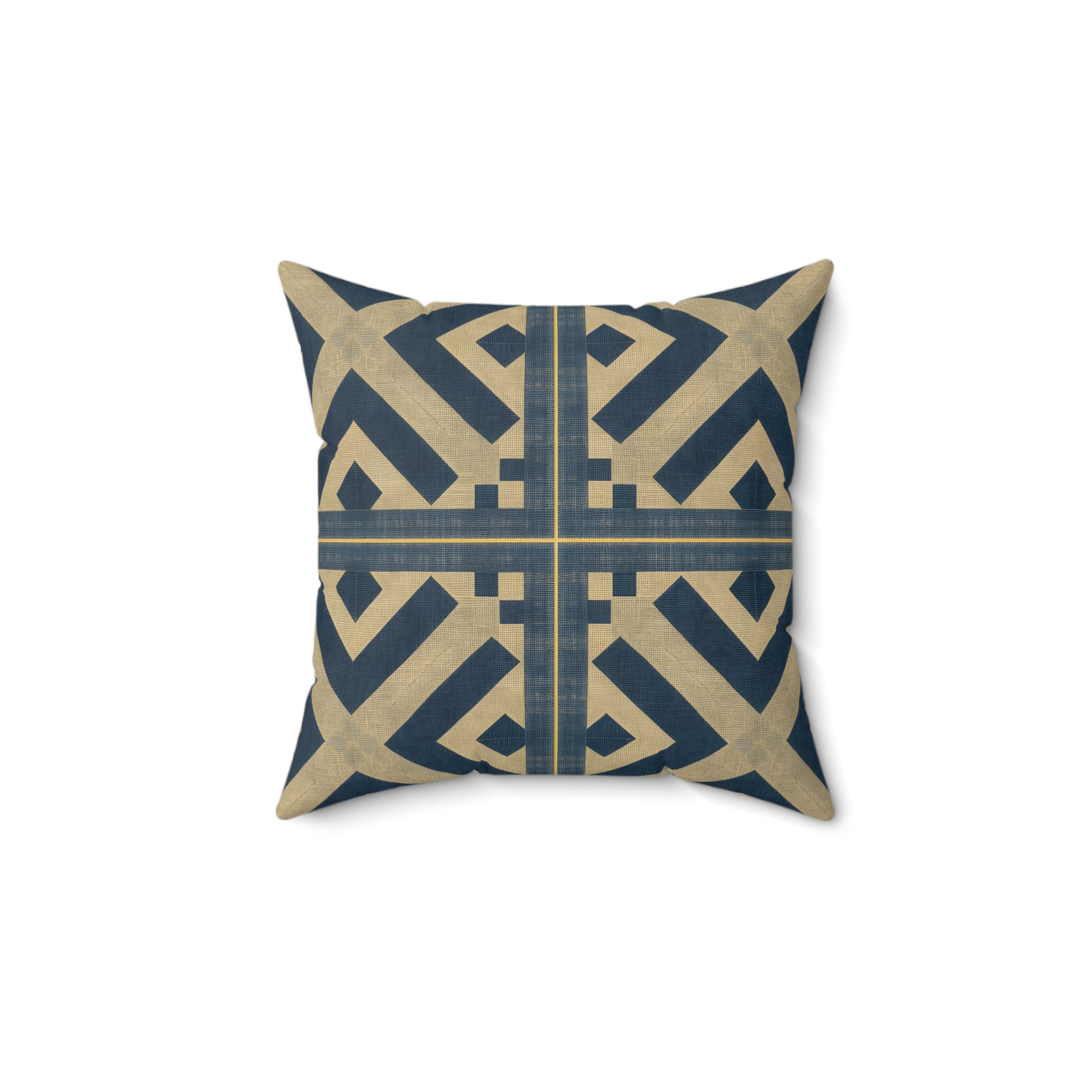 X 01 Spun Polyester Square Pillow (HLSQ0017)